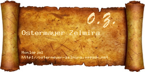 Ostermayer Zelmira névjegykártya